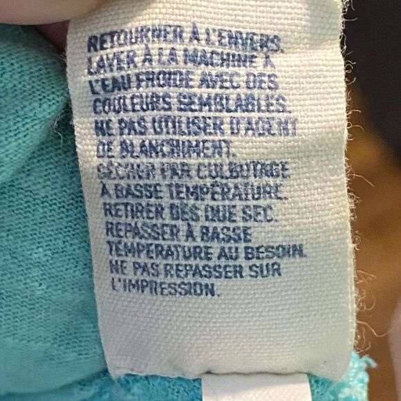 American Eagle Outfitters Top M Single Stitch Flocked Lettering Thrashed Grunge - Picture 8 of 11